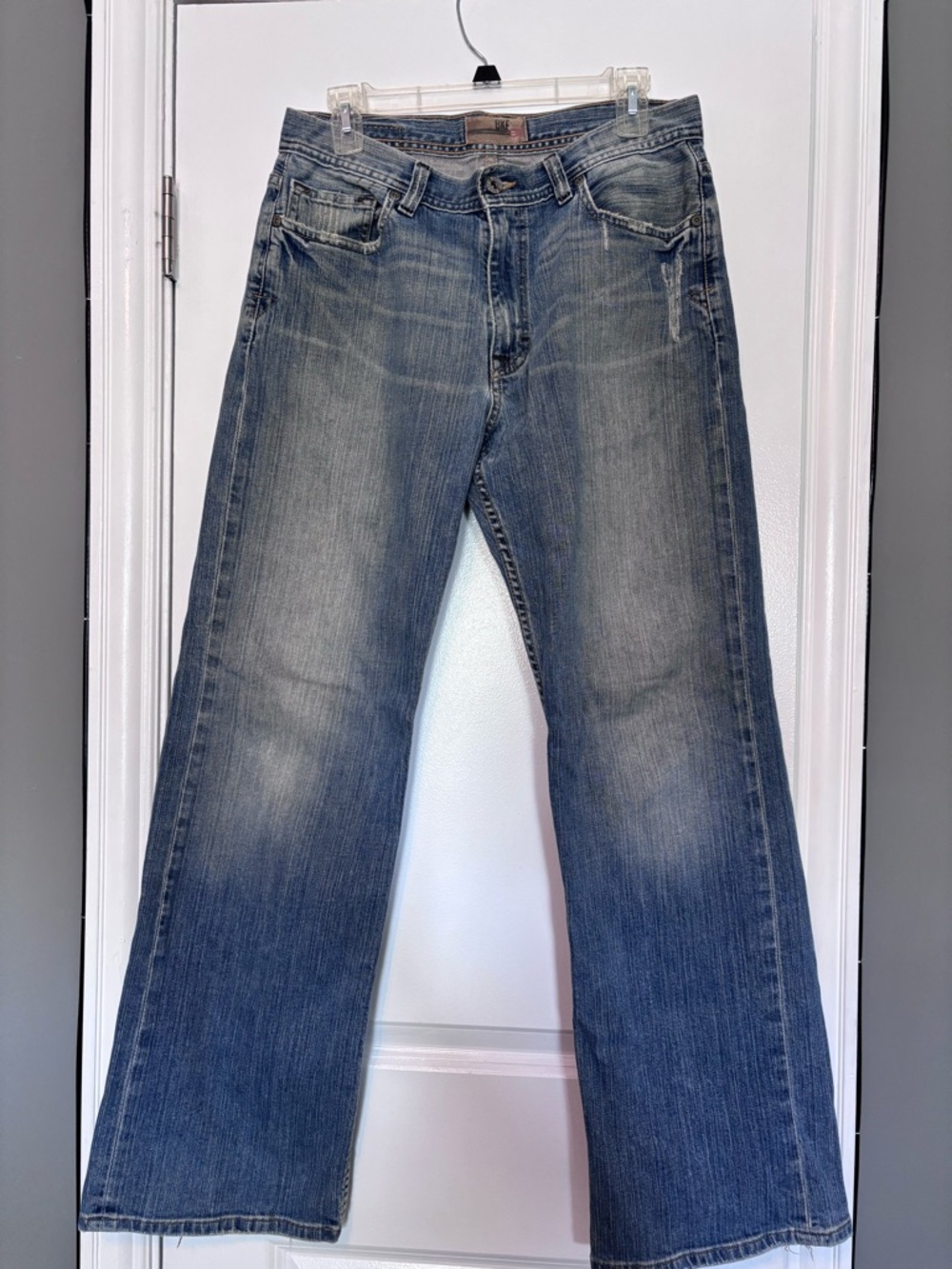 BKE Buckle Bootcut Jeans Medium Wash Low Rise Y2K Western Size 31 Regular